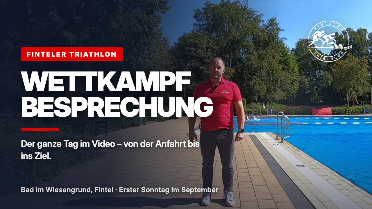 Wettkampfbesprechung zum Finteler Triathlon